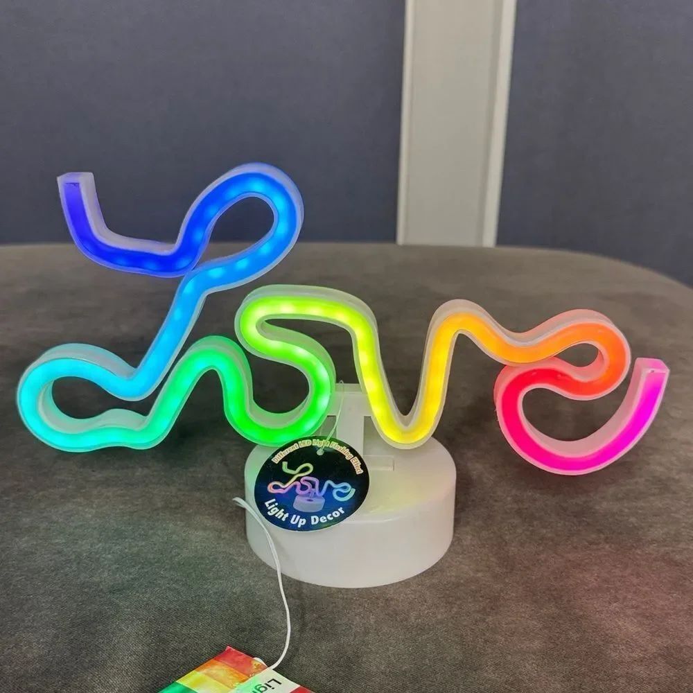 Colorful LED Love Sign Multiple Different LED Light Effects NEW